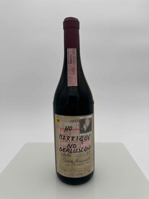 Bartolo Mascarello, Barolo vintage 1998 No Barrique, No Berlusconi , HAND - DRAWN LABEL BY BARTOLO