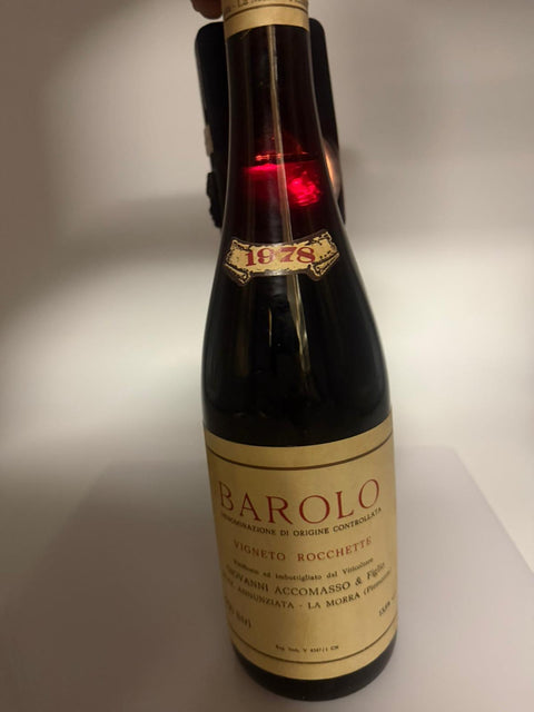 Lorenzo Accomasso, Vigneto Rocchette, Barolo 1978