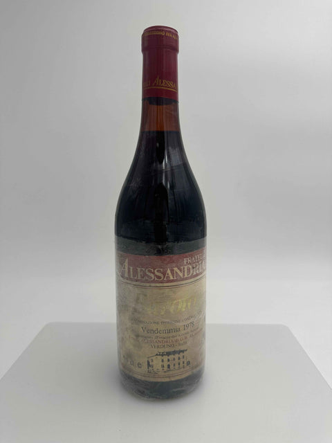 Fratelli Alessandria, barolo 1978 Slightly Damaged Label