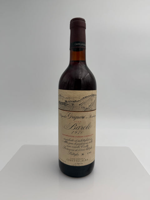 Ceretto Barolo Grignore, 1970