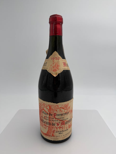 Château Saint Martin, Cotes de Provence, Cru Clasee 1952