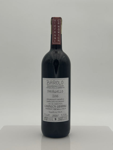 Barolo Paiagallo, Giovanni Canonica, 2016 - European Best Wine