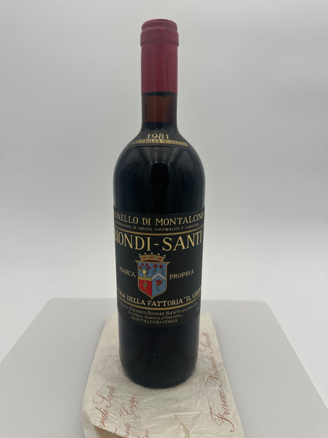 Brunello di Montalcino, Biondi Santi, 1981 - European Best Wine