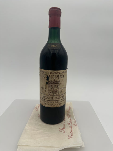 Brunello di Montalcino, Biondi Santi, 1963 Greppo - European Best Wine