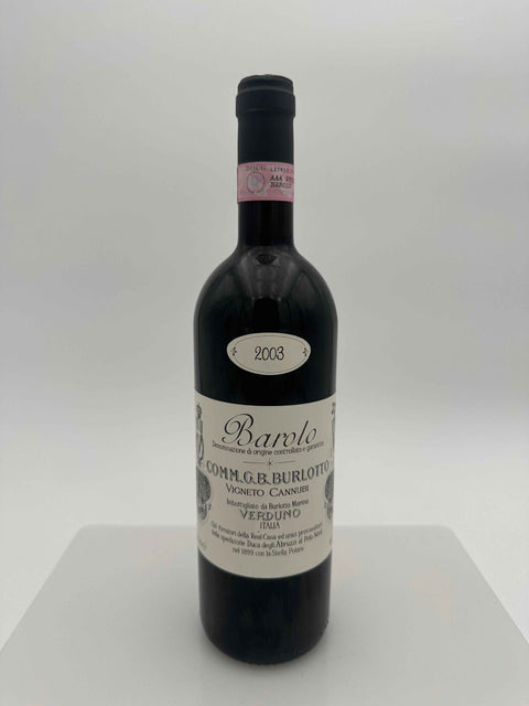 Comm. G.B. Burlotto, Cannubi Barolo,  2003