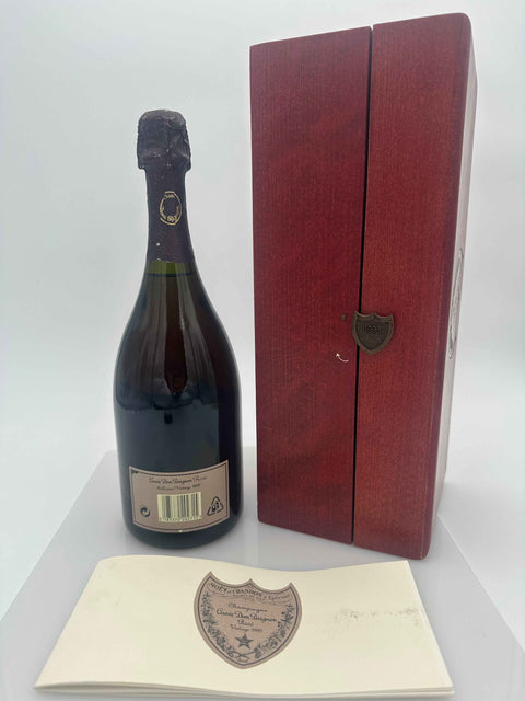 Champagne Dom Perignon Rose, vintage  1993, Wooden Box