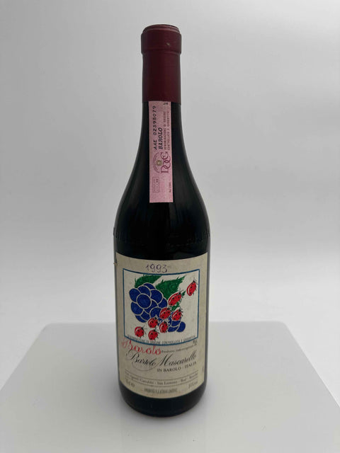 Bartolo Mascarello, Barolo 1993, Hand Drawn Labels by Bartolo