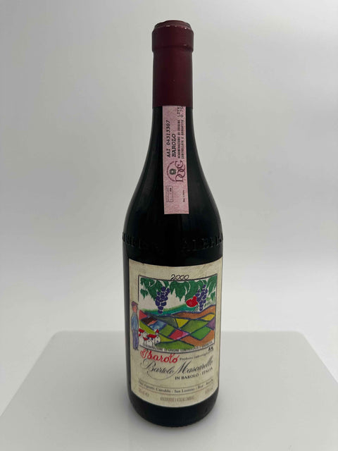 Bartolo Mascarello, Barolo 2000, Hand Drawn Labels by Bartolo