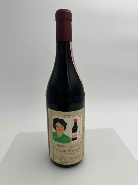 Bartolo Mascarello, Barolo 1998, Hand Drawn Labels by Bartolo