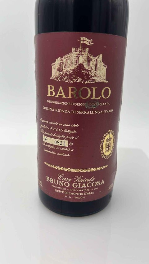 Giacosa Bruno , Barolo Riserva Speciale 1978, collina Rionda Di Serralunga D'Alba
