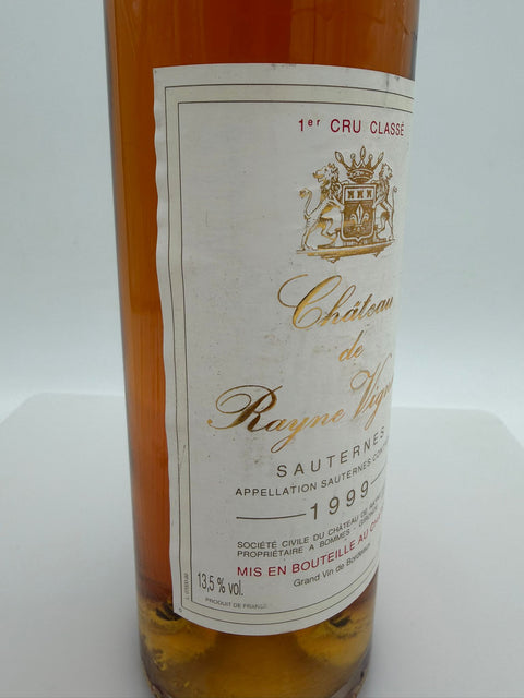 Chateau de Rayne Vigneau, Sauternes, 1999